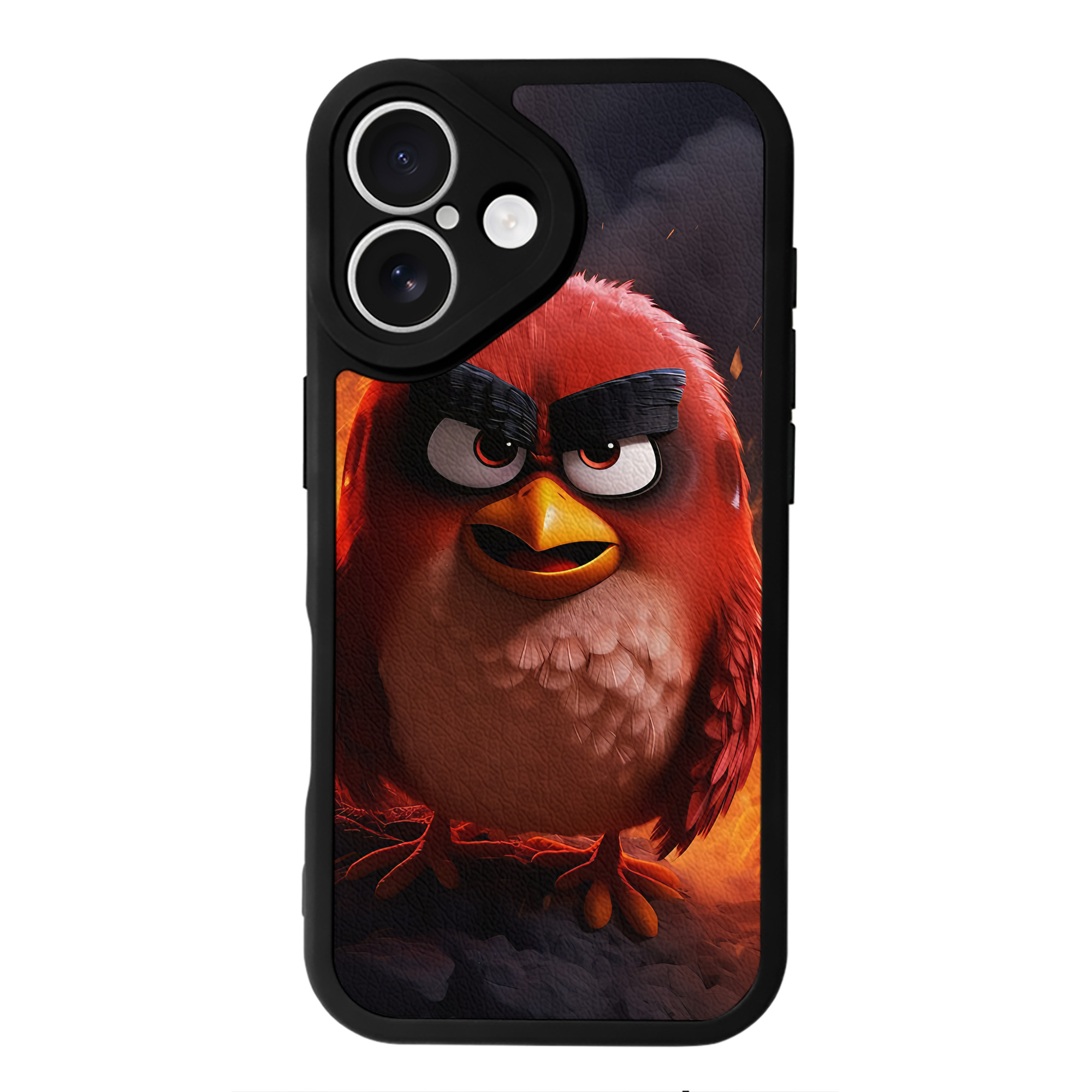 （画像用） Angry Birds アングリーバード 【iPhone 16シリーズ対応】シリコンスマホケース（レザー調） 材質：シリコン